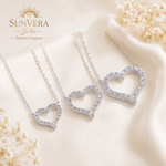Eternal Heart Moissanite Necklace - Necklace - Sunvera Jolie