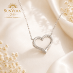 Eternal Heart Moissanite Necklace - Necklace - Sunvera Jolie