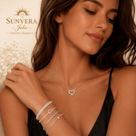 Eternal Heart Moissanite Necklace - Necklace - Sunvera Jolie
