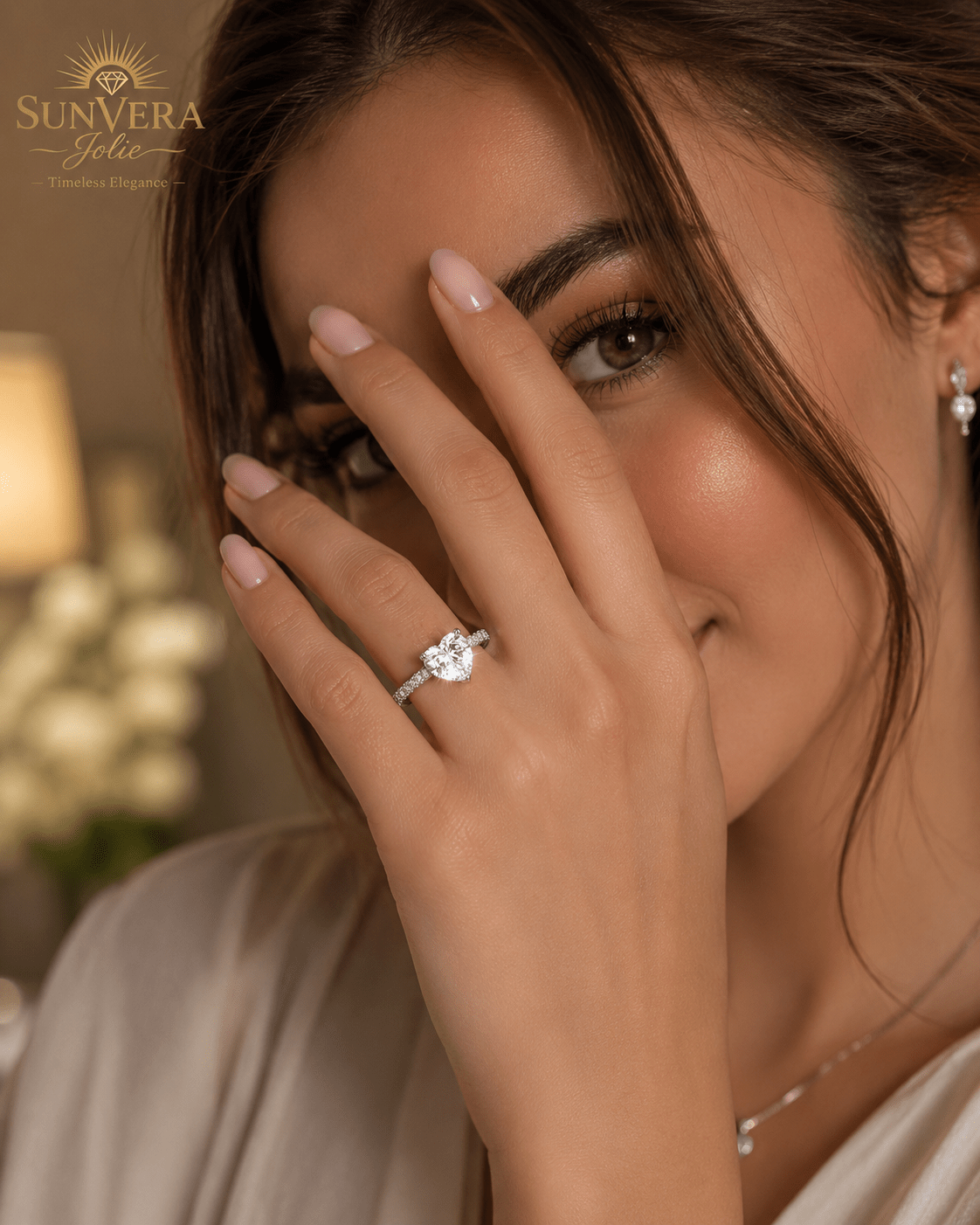Eternal Rose Gold Moissanite Ring — SunVera Jolie - Ring - Sunvera Jolie