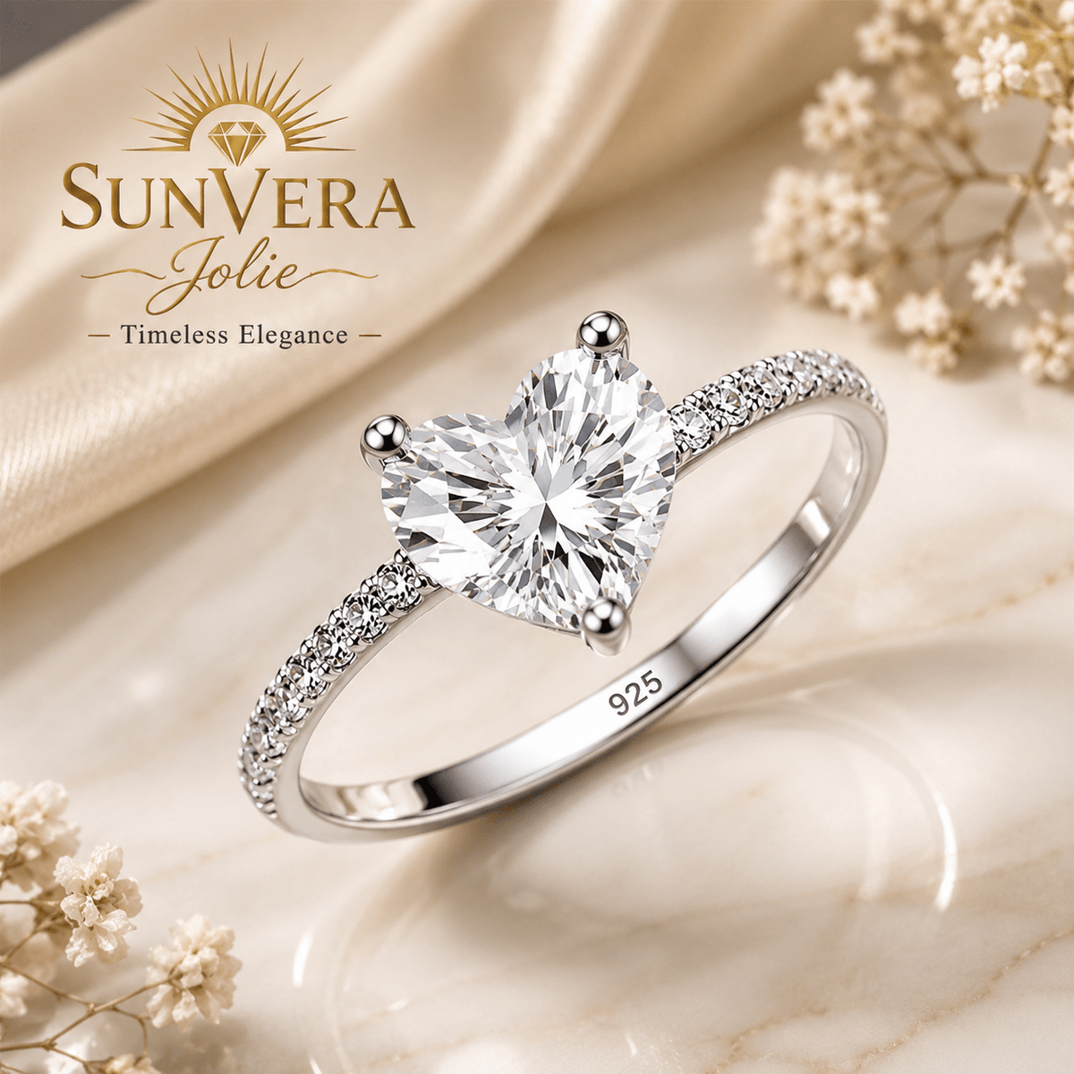 Eternal Rose Gold Moissanite Ring — SunVera Jolie - Ring - Sunvera Jolie