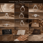 Eternal Rose Gold Moissanite Ring — SunVera Jolie - Ring - Sunvera Jolie
