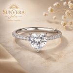 Eternal Rose Gold Moissanite Ring — SunVera Jolie - Ring - Sunvera Jolie