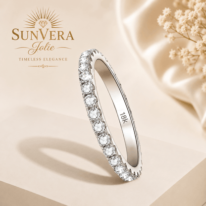 Sunvera Jolie – Eternal Shine Moissanite Ring | Timeless Elegance - Sunvera Jolie