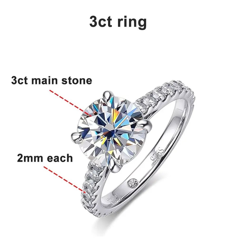 SunVera Jolie – Eternal Shine Moissanite Ring | Timeless Elegance - Jewelry - Sunvera Jolie
