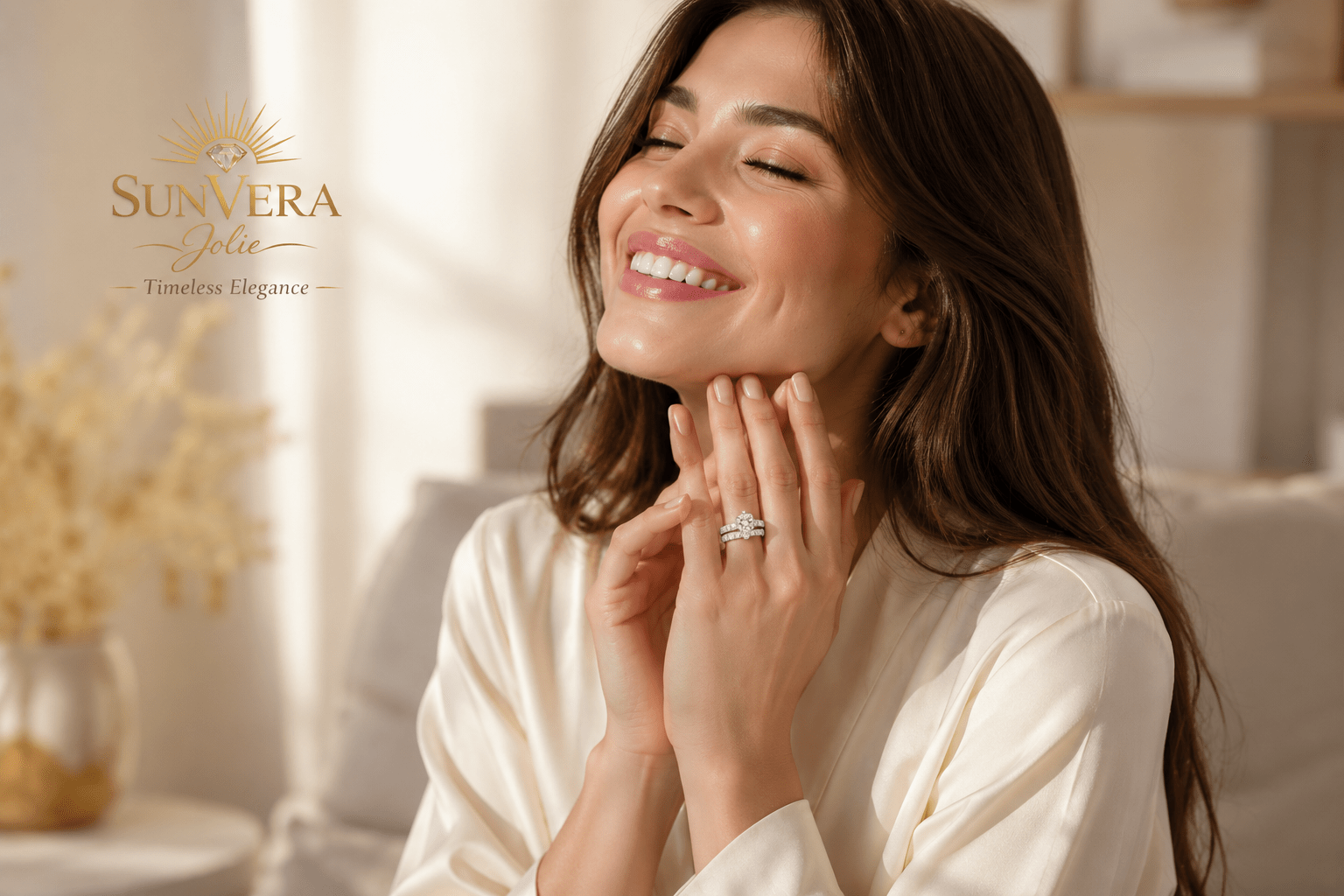 SunVera Jolie – Eternal Shine Moissanite Ring | Timeless Elegance - Jewelry - Sunvera Jolie