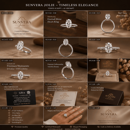SunVera Jolie – Lumière Oval Moissanite Ring | Luxury Edition - Jewelry - Sunvera Jolie