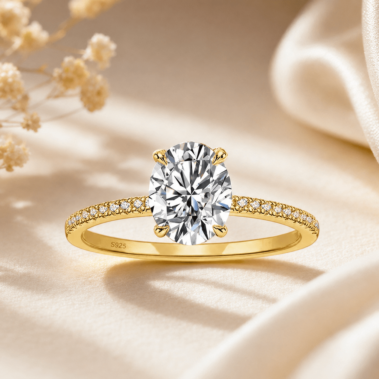 SunVera Jolie – Lumière Oval Moissanite Ring | Luxury Edition - Jewelry - Sunvera Jolie