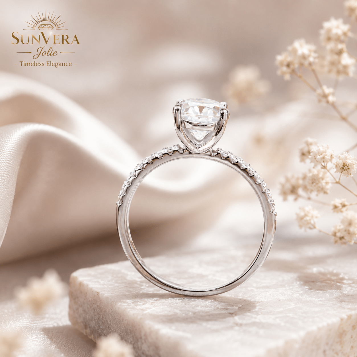 SunVera Jolie – Lumière Oval Moissanite Ring | Luxury Edition - Jewelry - Sunvera Jolie