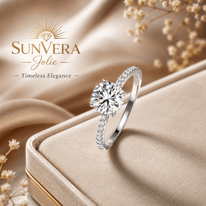 SunVera Jolie Rose Gold Eternity Ring - Jewelry - Sunvera Jolie