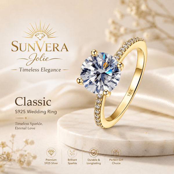 SunVera Jolie Rose Gold Eternity Ring - Jewelry - Sunvera Jolie