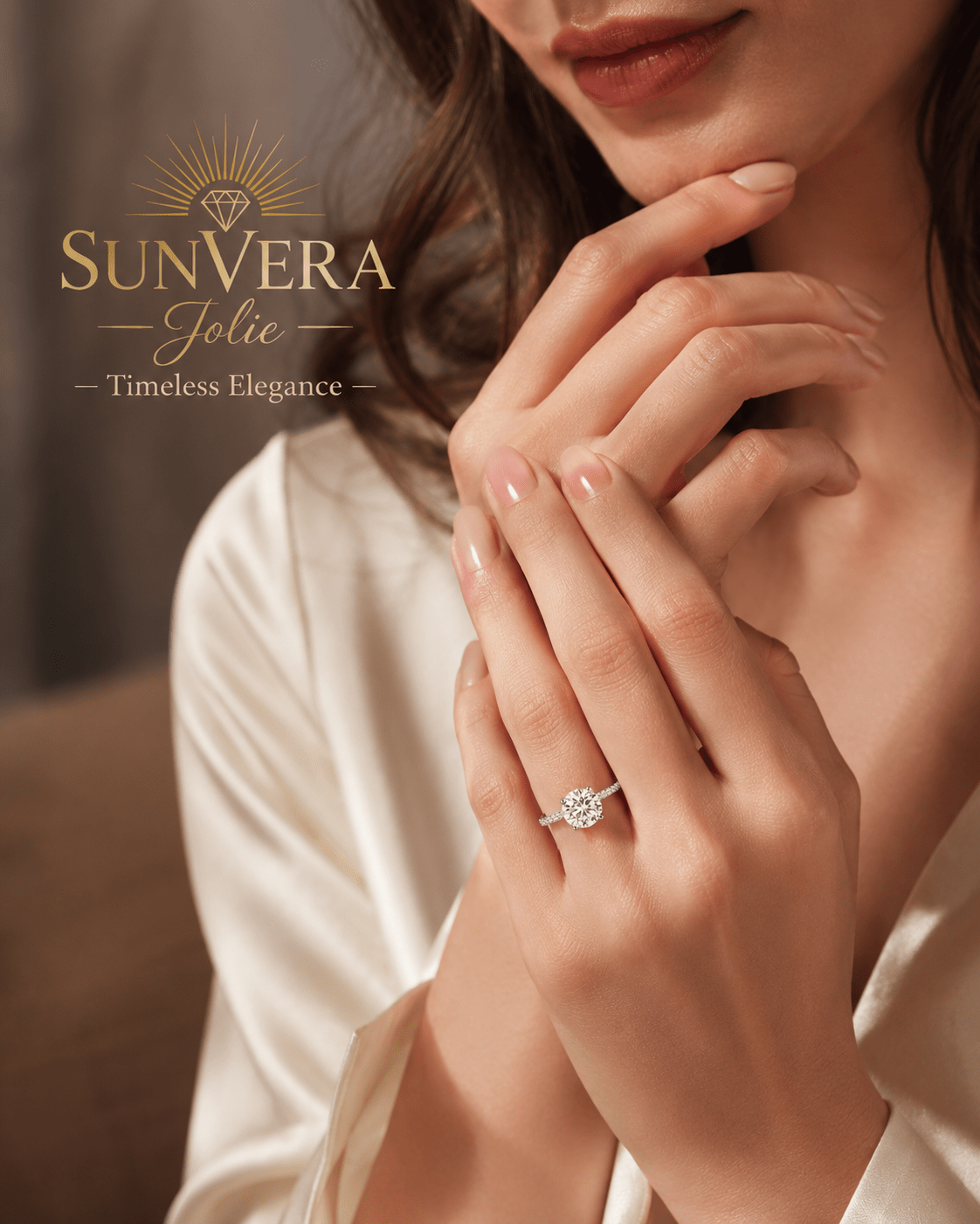 SunVera Jolie Rose Gold Eternity Ring - Jewelry - Sunvera Jolie